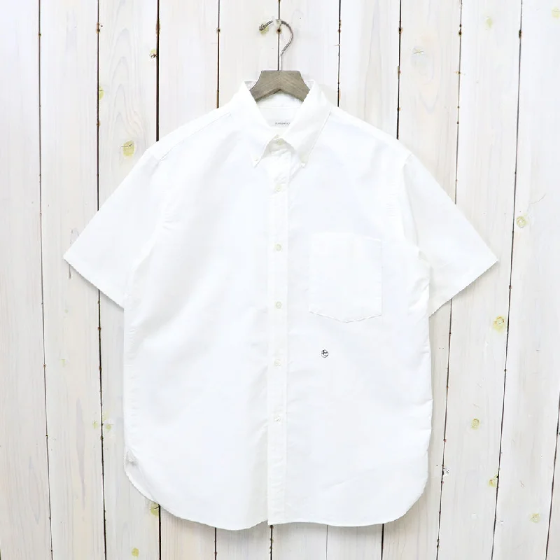 【SALE40%OFF】nanamica『Button Down Wind S/S Shirt』(White) Modern Men's Tech