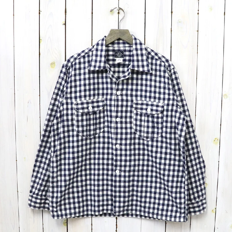 POST O'ALLS『New Shirt』(navy) Earthy Men's Hemp