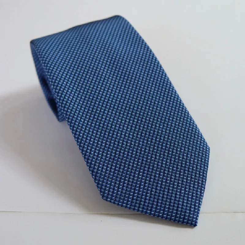 David Donahue Tie - Blue Plaid Athletic Men's High