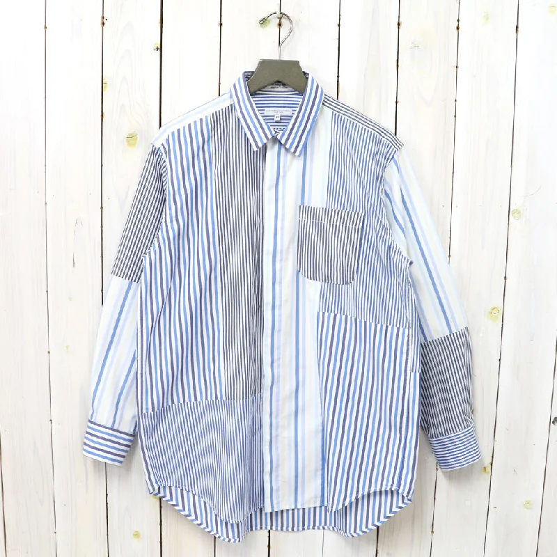 ENGINEERED GARMENTS『Combo Short Collar Shirt-Candy Stripe Broadcloth』 Relaxed Men's Australian 