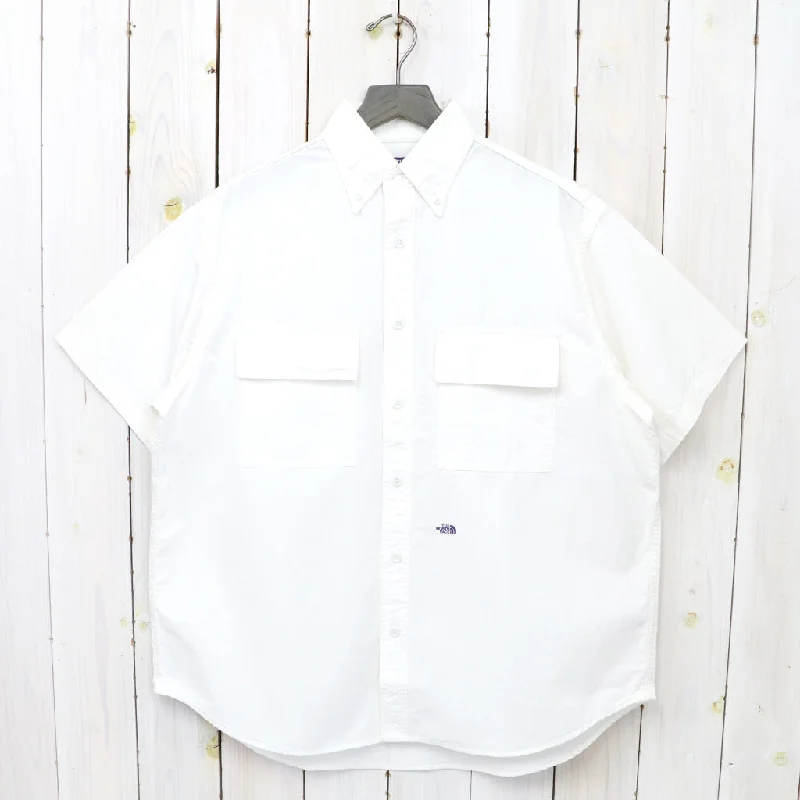 【SALE40%OFF】THE NORTH FACE PURPLE LABEL『Button Down Field S/S Shirt』(White) Youthful Men's Anime