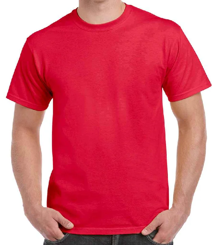 Gildan Hammer Heavyweight T-Shirt | Sport Scarlet Red Vintage Men's 1970S Disco