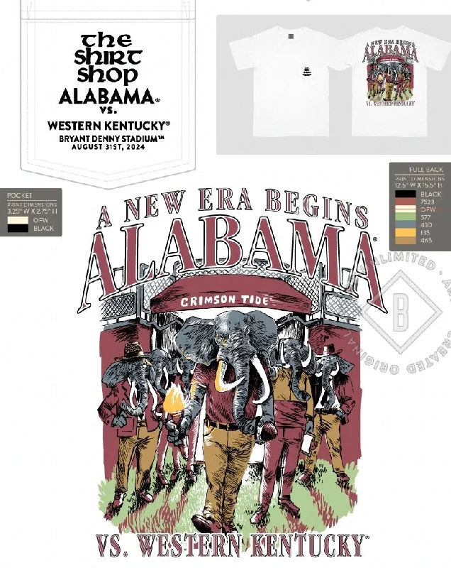 The Shirt Shop Alabama vs WKU Gameday T-Shirt Hip Men's Urban