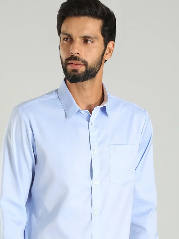 Men Solid Full Sleeve Cotton Shirt Earthy Men's Sustainable 