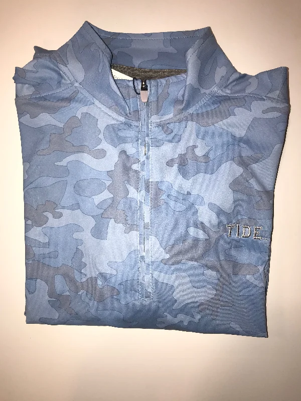 Johnnie-O Titan Camo Quarter Zip (Tide Block) Dynamic Men's Glow