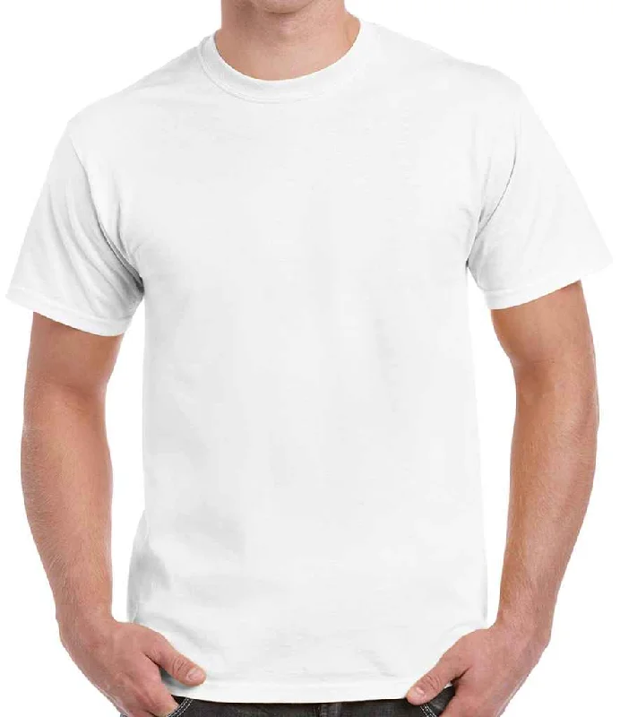 Gildan Heavy Cotton™ T-Shirt | White Refined Men's Velvet