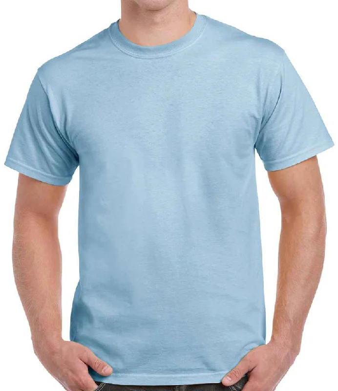 Gildan Heavy Cotton™ T-Shirt | Light Blue Sleek Men's Metallic