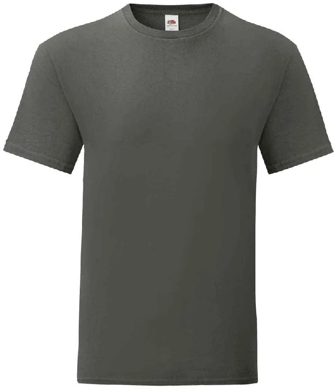 Fruit of the Loom Iconic 150 T-Shirt | Light Graphite Tough Men's Military