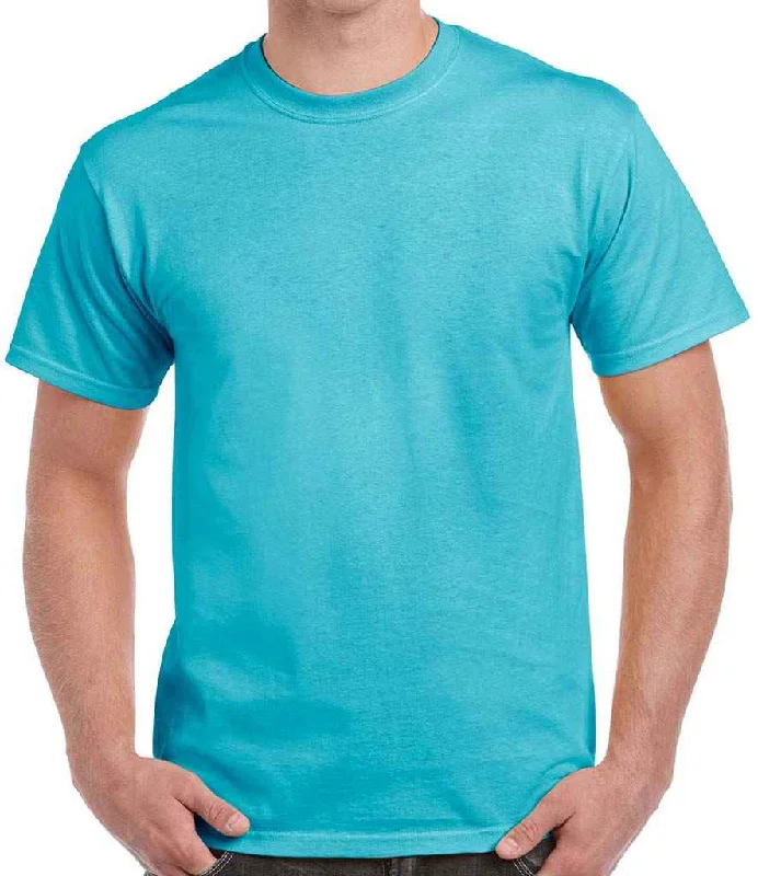 Gildan Hammer Heavyweight T-Shirt | Lagoon Blue Sophisticated Men's French