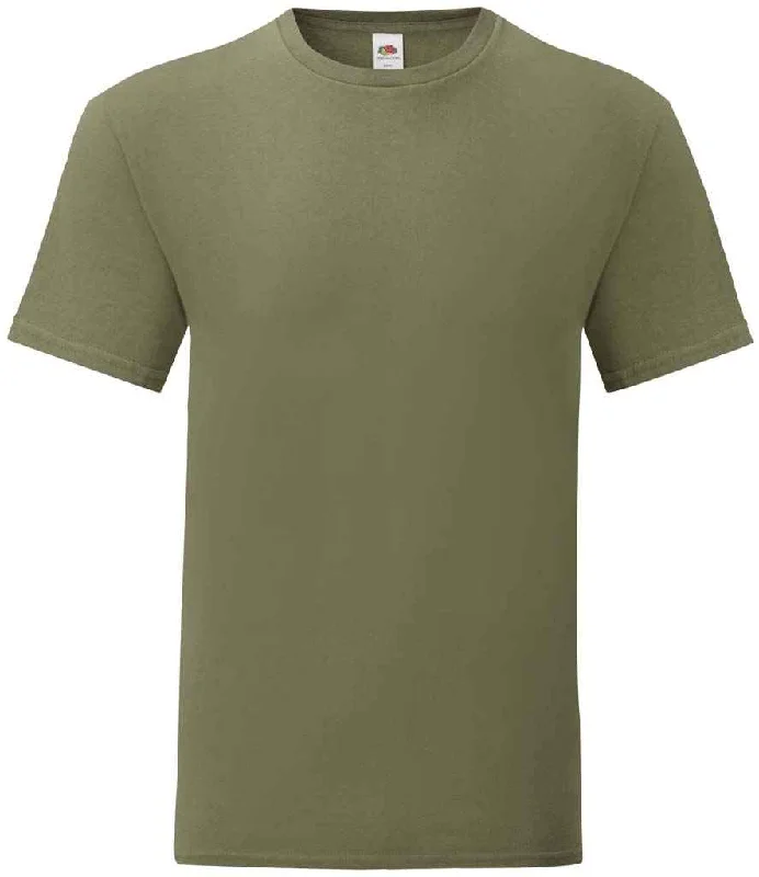 Fruit of the Loom Iconic 150 T-Shirt | Classic Olive Cozy Men's Winter