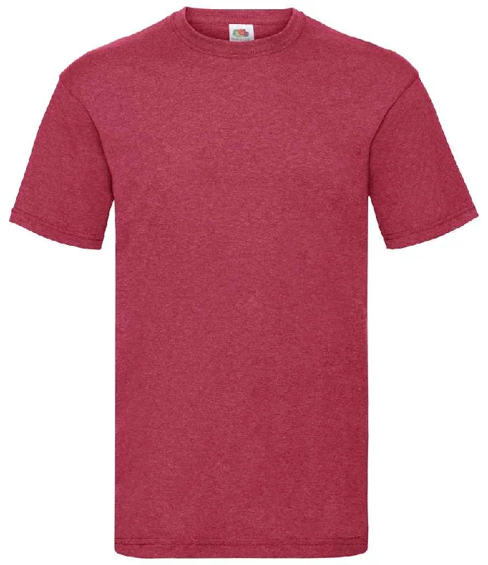 Fruit of the Loom Value T-Shirt | Heather Red Trendy Men's Scandinavian