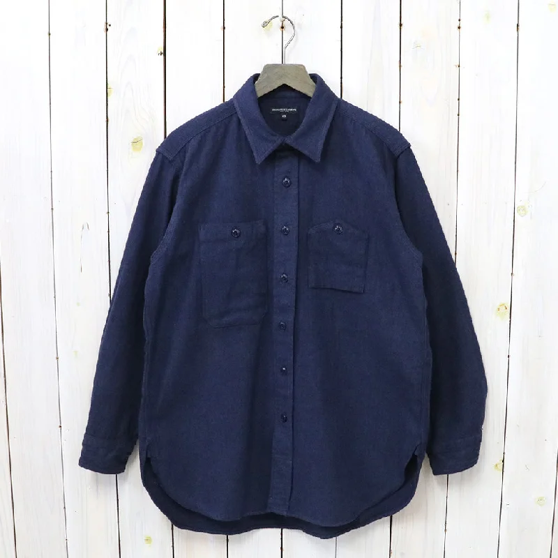 【SALE30%OFF】ENGINEERED GARMENTS『Work Shirt-Cotton Herringbone Flannel』(Navy) Business