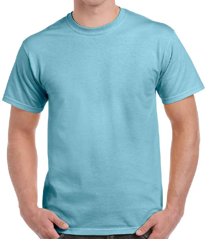 Gildan Heavy Cotton™ T-Shirt | Sky Blue Masculine Men's Thick