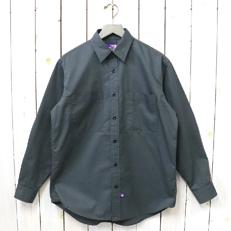 THE NORTH FACE PURPLE LABEL『Double Pocket Field Work Shirt』(Charcoal) Sleek Men's Metallic