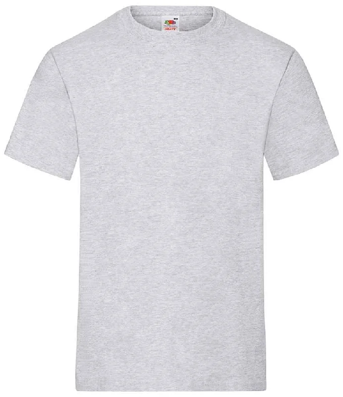 Fruit of the Loom Heavy Cotton T-Shirt | Heather Grey Stylish Men's Neon