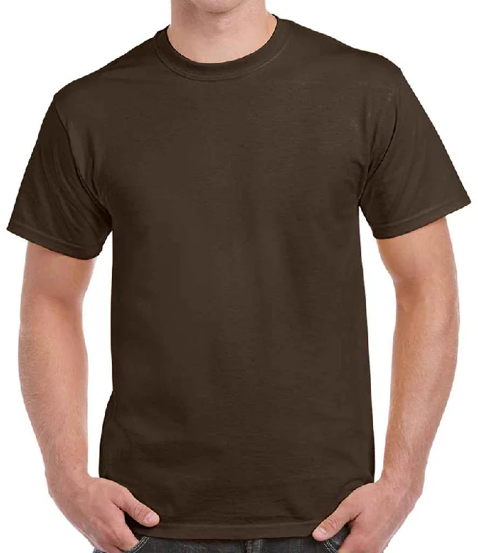 Gildan Heavy Cotton™ T-Shirt | Dark Chocolate Masculine Men's Thick