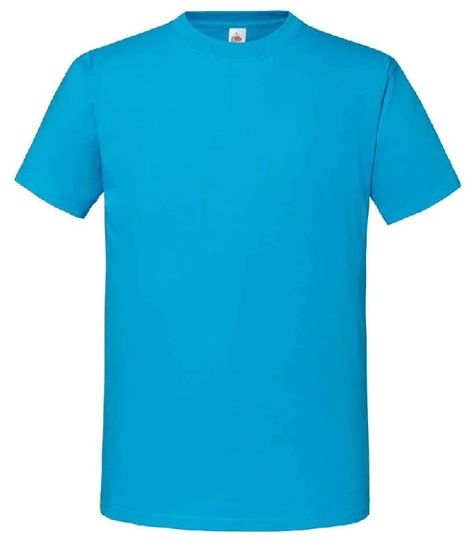 Fruit of the Loom Iconic 195 Premium T-Shirt | Azure Bold Men's Statement