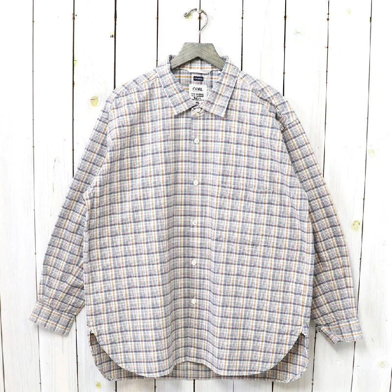 nanamica『Cotton Silk Euro Check Shirt』(Sunset) Stylish Men's Tropical 