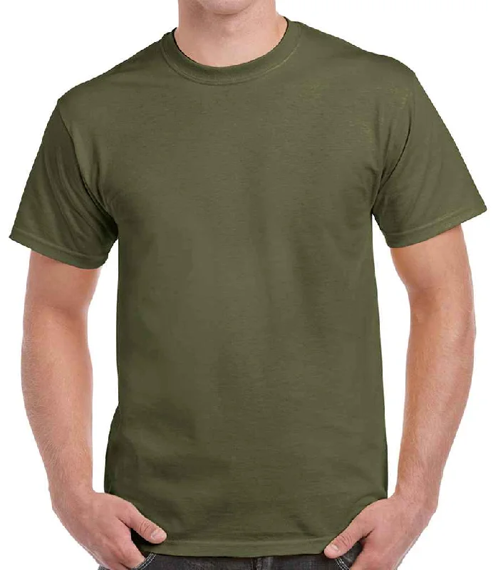 Gildan Heavy Cotton™ T-Shirt | Military Green Refined Men's European