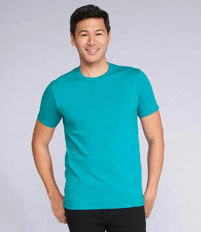 Gildan SoftStyle® Adult T-Shirt | Tropical Blue Cozy Men's Winter