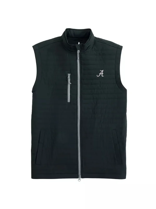 Johnnie-O Black Crosswind Vest (Script A) Tough Men's Military