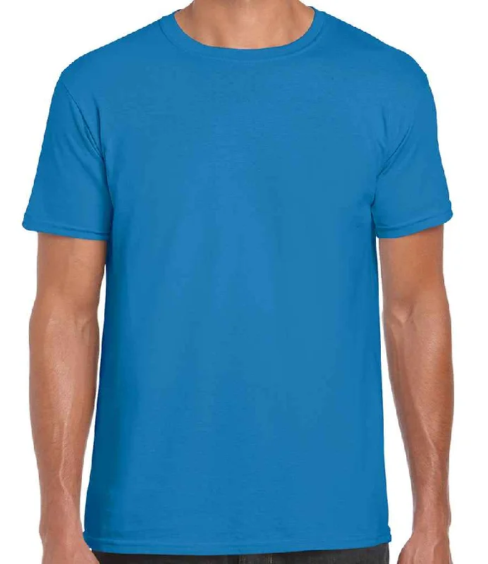 Gildan SoftStyle® Adult T-Shirt | Sapphire Blue Sleek Men's Contemporary 