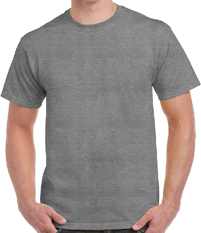 Gildan Heavy Cotton™ T-Shirt | Graphite Heather Traditional Men's Wool