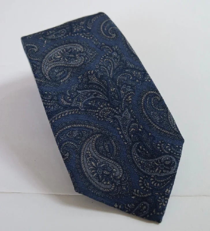 David Donahue Tie - Sky Paisley Cozy Men's Winter