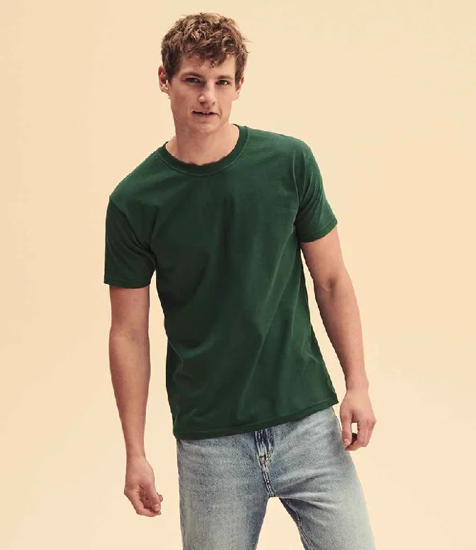 Fruit of the Loom Iconic 195 Premium T-Shirt | Bottle Green Lumberjack