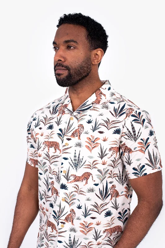 Tiger Resort Shirt Monochromatic All