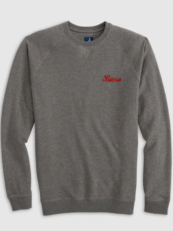 Johnnie O Freeman Crewneck (Bama Script) Practical Men's Quick