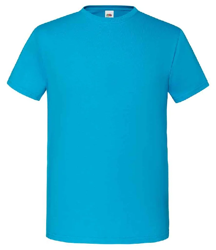 Fruit of the Loom Iconic 150 T-Shirt | Azure Cool Men's Distressed