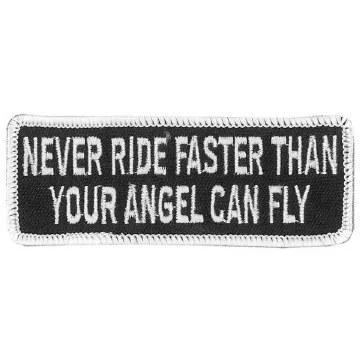 Never Ride Faster Than Patch 4 Inch Practical Men's Multi