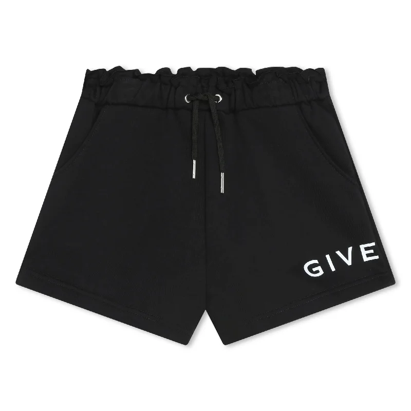 Black Logo Shorts Earthy Men's Sustainable 