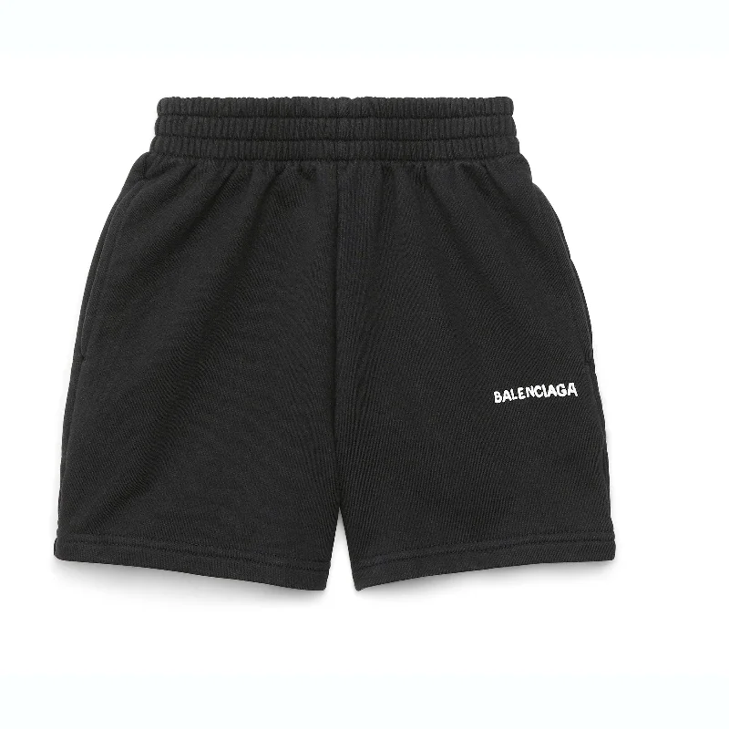 Black Logo Shorts Dapper Men's Bow