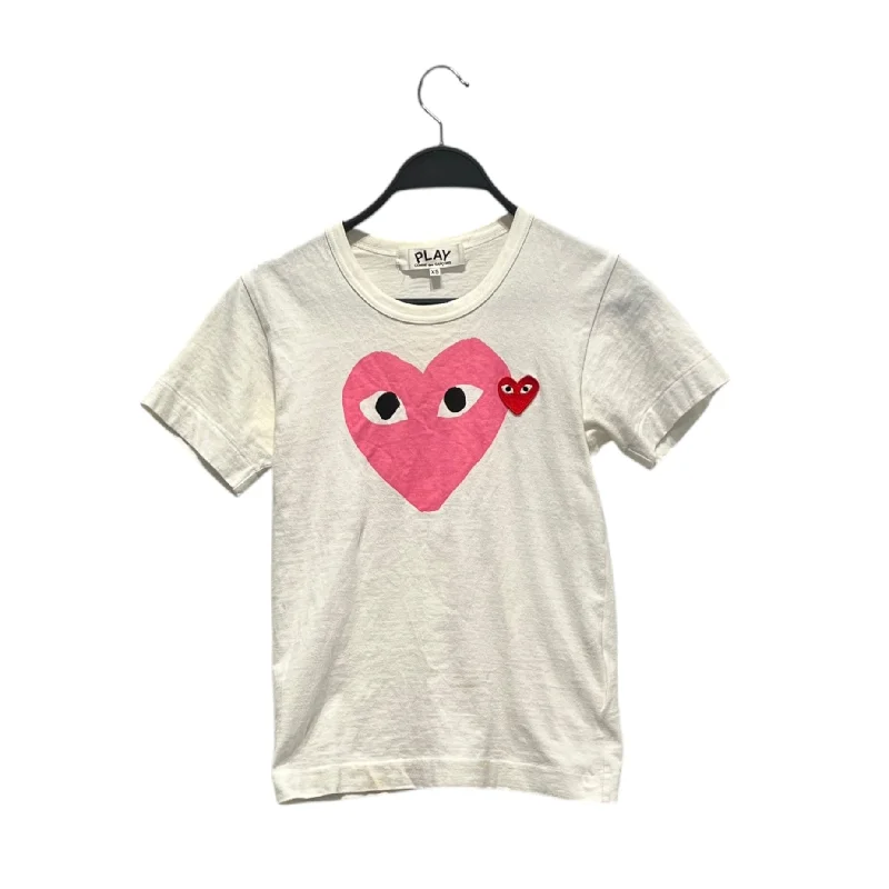 COMME des GARCONS/T-Shirt/XS/Cotton/WHT/TWIN HEART SHIRT CDG Business