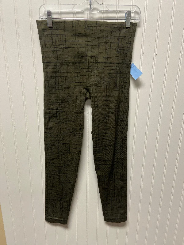 Pants Leggings By Spanx In Green, Size: L Laid