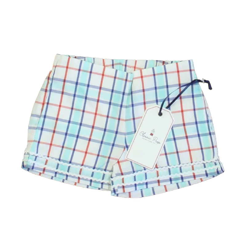 Classic Prep Girls Surf's Up Plaid Shorts Size: 2-5T Refined Men's Velvet