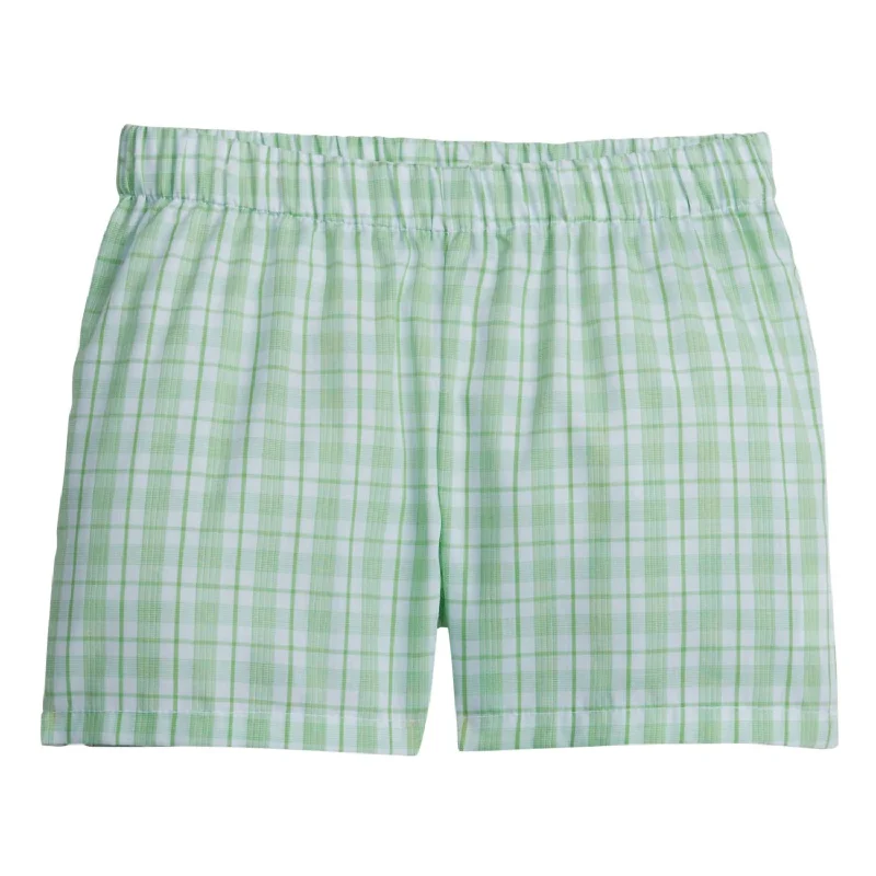 Boys' Basic Short In Fairway Plaid Masculine Men's Thick