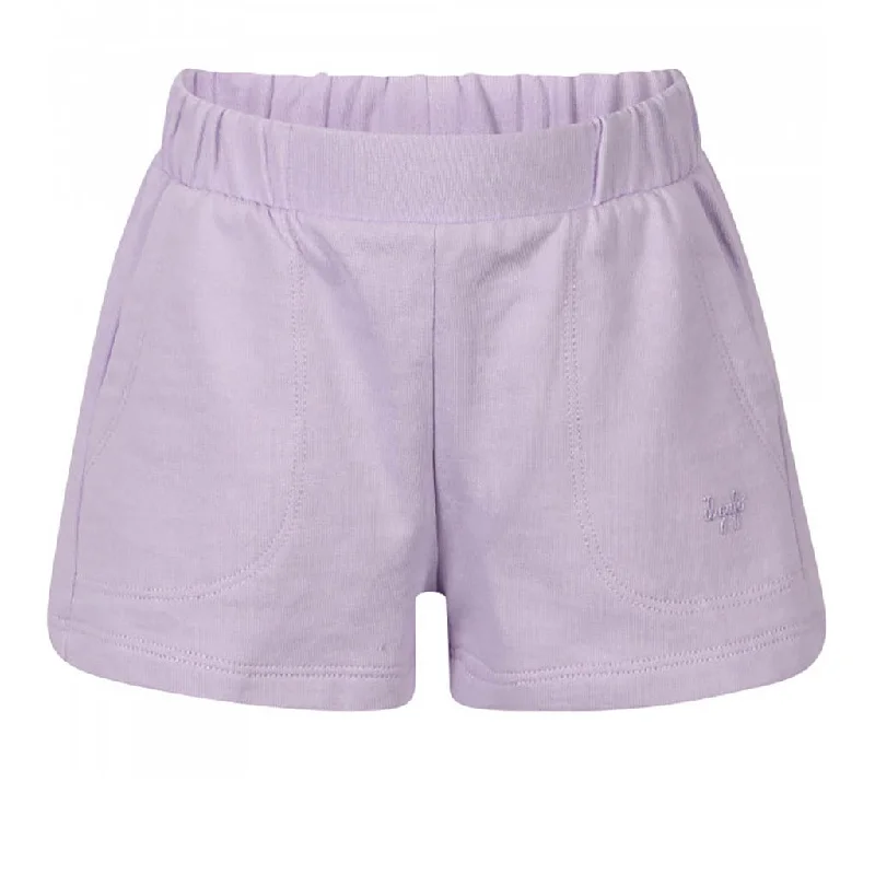 Lilac Logo Fleece Shorts Edgy Men's Punk