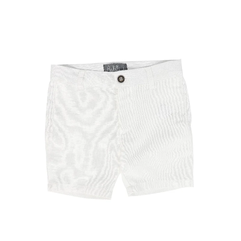 BELATI IVORY LINEN SHORTS Dynamic Men's High