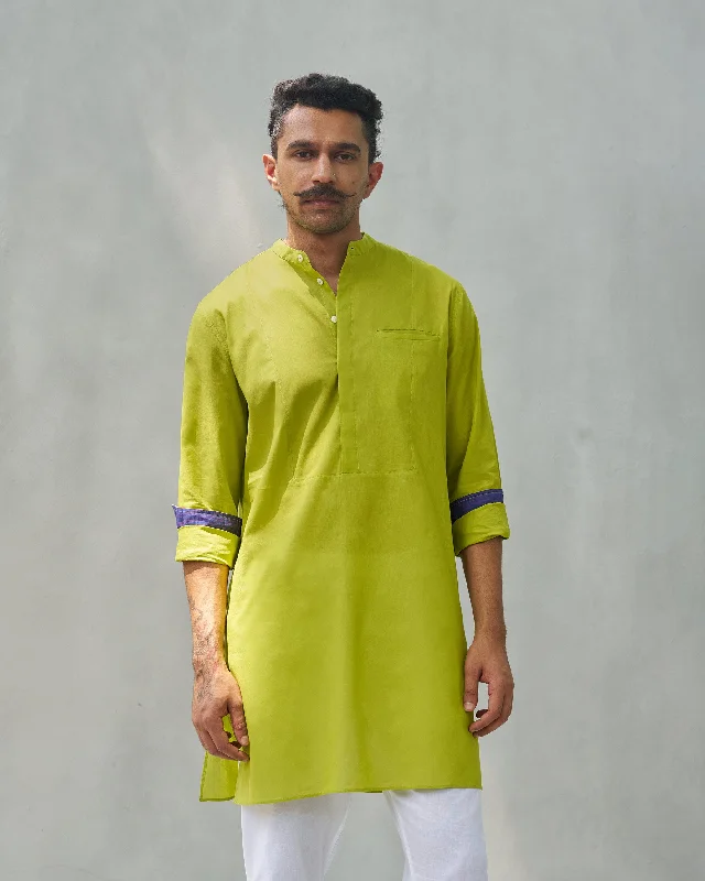 Coastal Kurta - Lime Sporty Men's Tennis