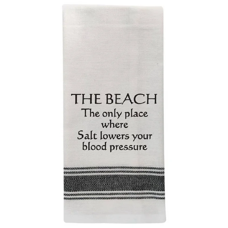 Tea Towel BB-T-159  The Beach…the only place where salt Sporty Men's Athleisure 