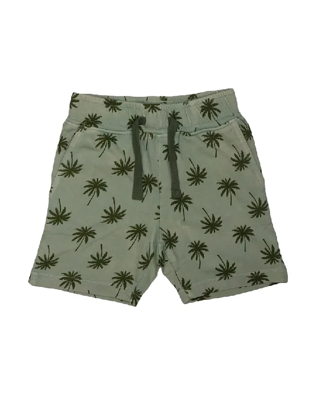 Mish Mish Palm Print Enzyme Short Streetwear Style