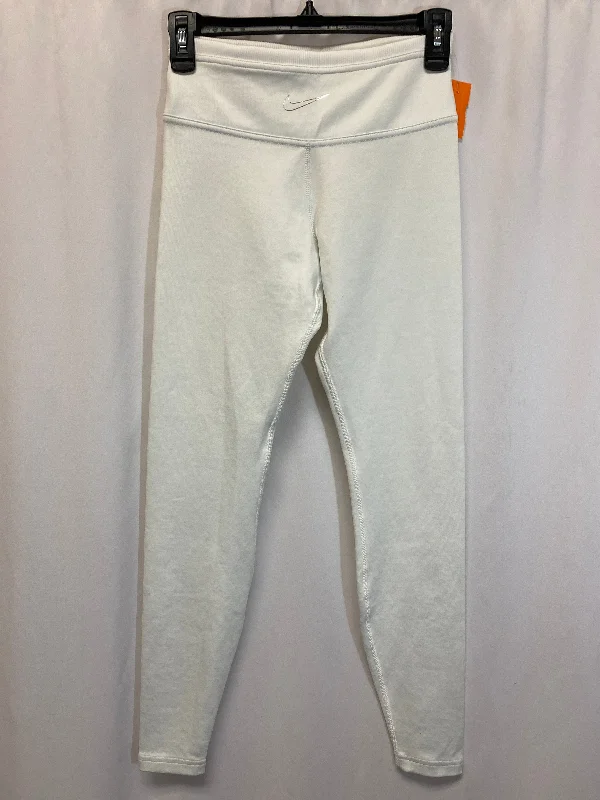 Athletic Leggings By Nike In White, Size: Xs Tailored