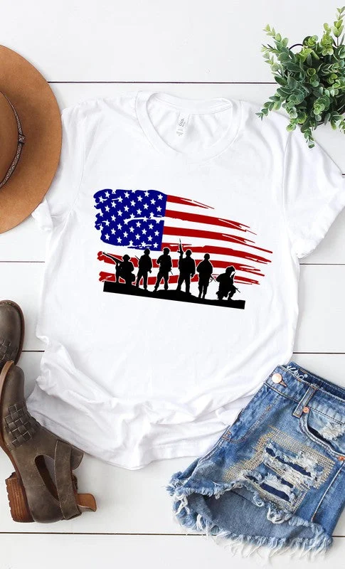 We Love Our Troops Tee Dynamic Men's Moto