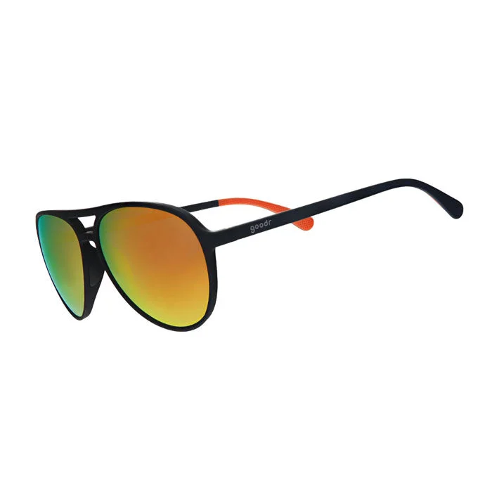 Goodr Call Me Tarmac Daddy Sunglasses - Black Cozy Men's Winter