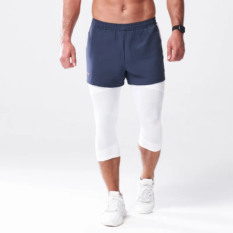 LAB360° 2-in-1 Legging Shorts - India Ink Luxurious Men's High