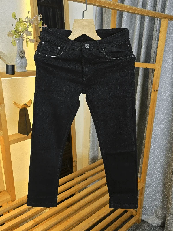 Mensoo Get The Splash Of Black Jeans Edgy Men's Punk