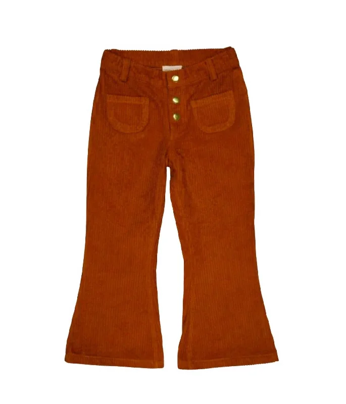 Girls Christie Trousers In Cognac Trendy Men's Oversized